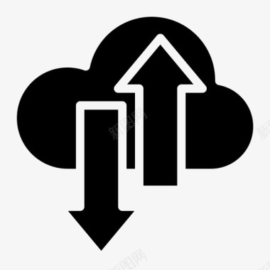 服务器云计算数据图标