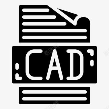 CAD图纸cad文件文档格式图标