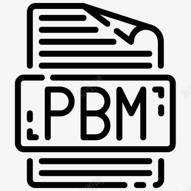 文件格式pbm文件文件格式图标