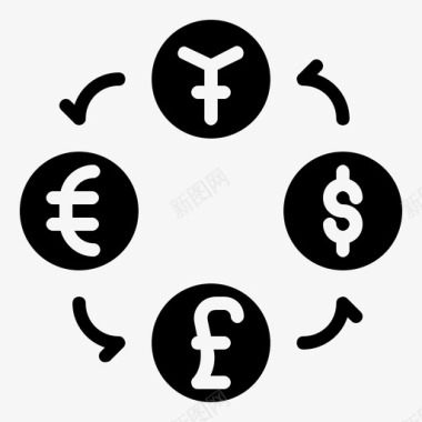 火焰欧元图标硬币市场美元欧元图标