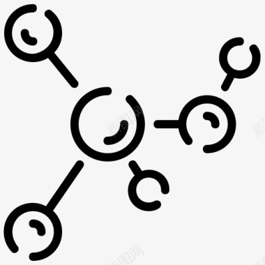 物理原子分子原子电子图标