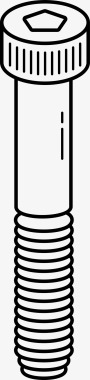 六角头螺栓工具内六角螺钉图标