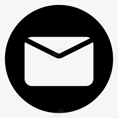 圆形火焰图标邮件电子邮件信件图标