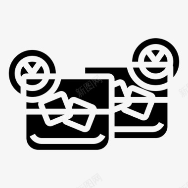 椰子果汁饮料鸡尾酒果汁图标