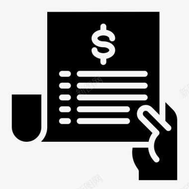 收据收据帐单发票图标