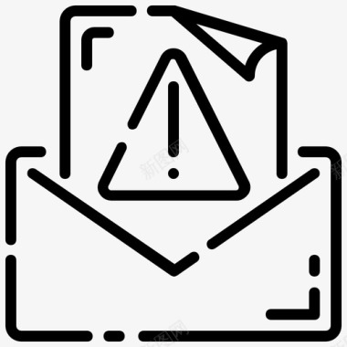 防病毒软件垃圾邮件危险信件图标