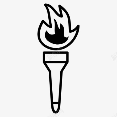 火焰图标火炬火火焰图标