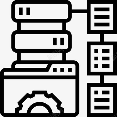 服务器分布式文件组织图标