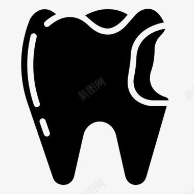 蛀牙牙科牙科学图标