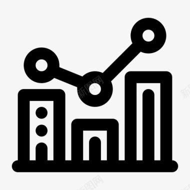 商务逻辑分析图表分析条形图图标