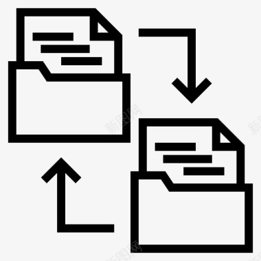 文件传输文件传输文件办公室图标