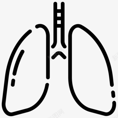 肺状况肺解剖学医学图标