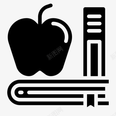 苹果苹果图书教育图标