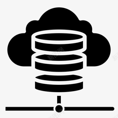 服务器数据库云网络图标