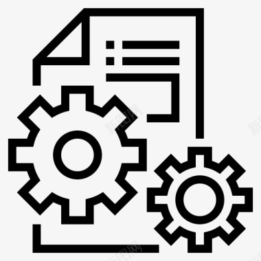 齿轮标志配置文档文件图标