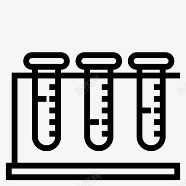 试管观察试管健康保健图标