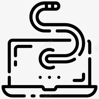 黑客蠕虫病毒计算机黑客图标