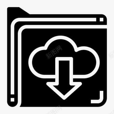 服务器文件夹下载云文件图标