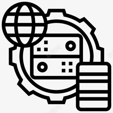 服务器大数据处理服务器图标