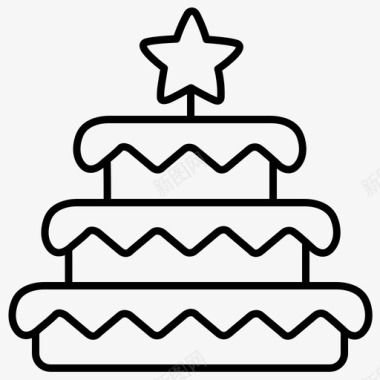 蛋糕庆祝节日图标