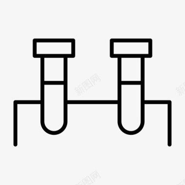 物理防虫试管化学实验图标