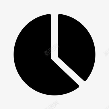 回型圆圈饼图圆圈演示图标