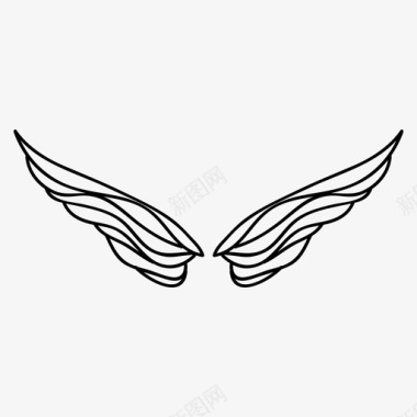 飞翔翅膀天使的翅膀探索图标
