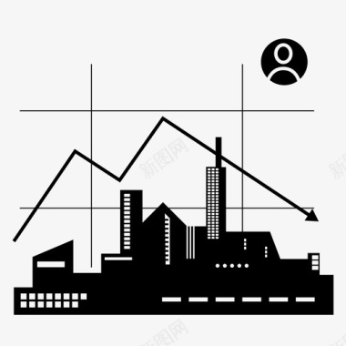 城市钥匙素材人口减少城市减少图标