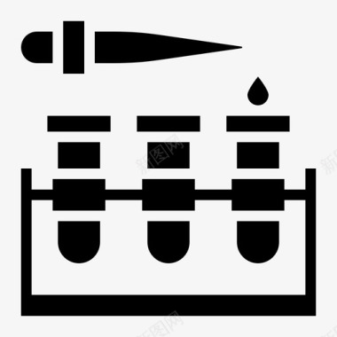 试管试管实验室科学图标