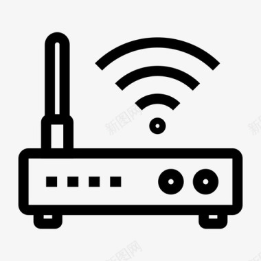 全国网络安全路由器互联网网络图标