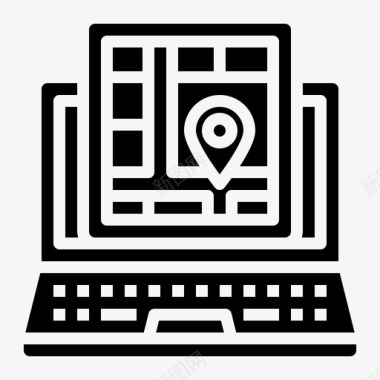 腾讯地图应用图标设计地图登记笔记本电脑图标