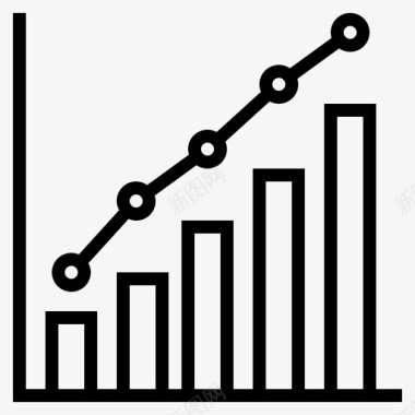 柱形分析表条形图分析图表图标