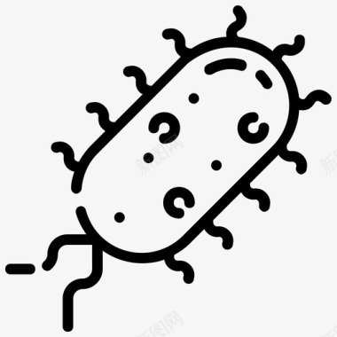 无细菌细菌变形虫微生物图标