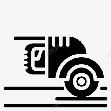 圆形火焰图标圆形刀片结构图标