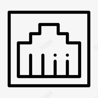 局域网网卡以太网连接器局域网图标