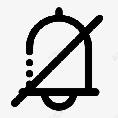 qq界面设计无声警报铃声图标