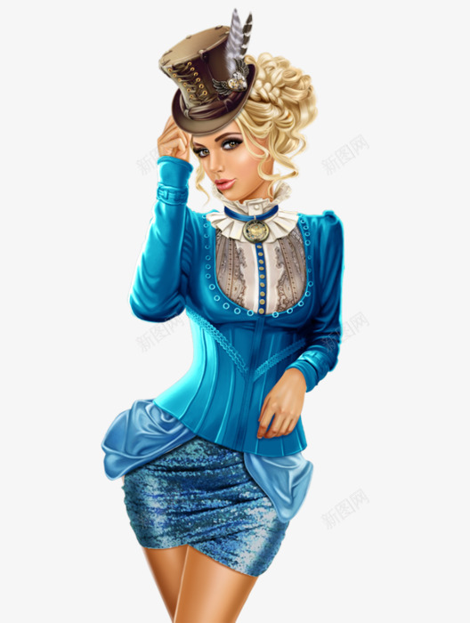 西洋美女3D插画png免抠素材_88icon https://88icon.com 西洋 美女 插画