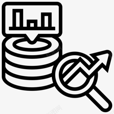 数据分析矢量图分析数据库预测处理图标
