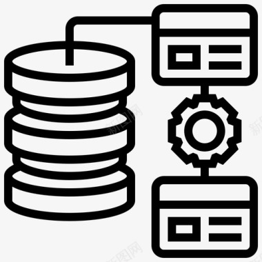 服务器数据库分析备份图标