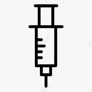 病人注射器卫生医疗图标