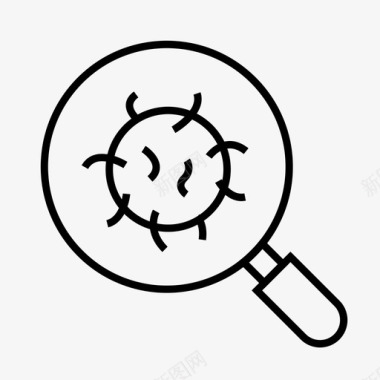 找到找到电晕冠状病毒发烧图标