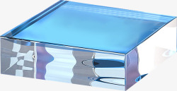 水晶罩玻璃亚克力反光气泡底座平台框圣诞素材