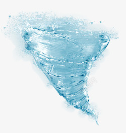 蓝色水漩涡陷涡效果图素材