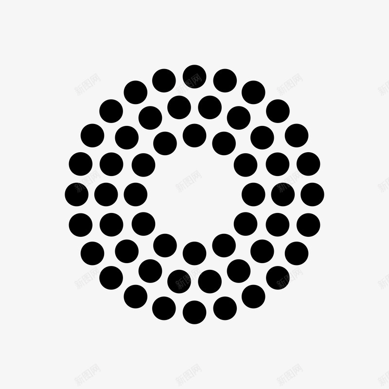 Abstract Shape 37 black on white 点线面png免抠素材_88icon https://88icon.com 点线