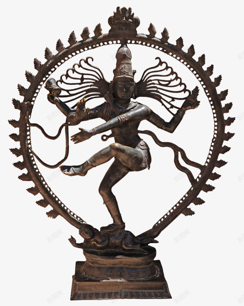 Shiva Nataraja the Lord of the Dance Statue  by EveLivesey on deviantART免扣  png免抠素材_88icon https://88icon.com 免扣