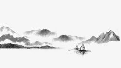 中国风水墨山水透明岛  在 Google 上搜索到的来源sucaidaocom中国风素材