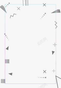 几何图形简约边框素材