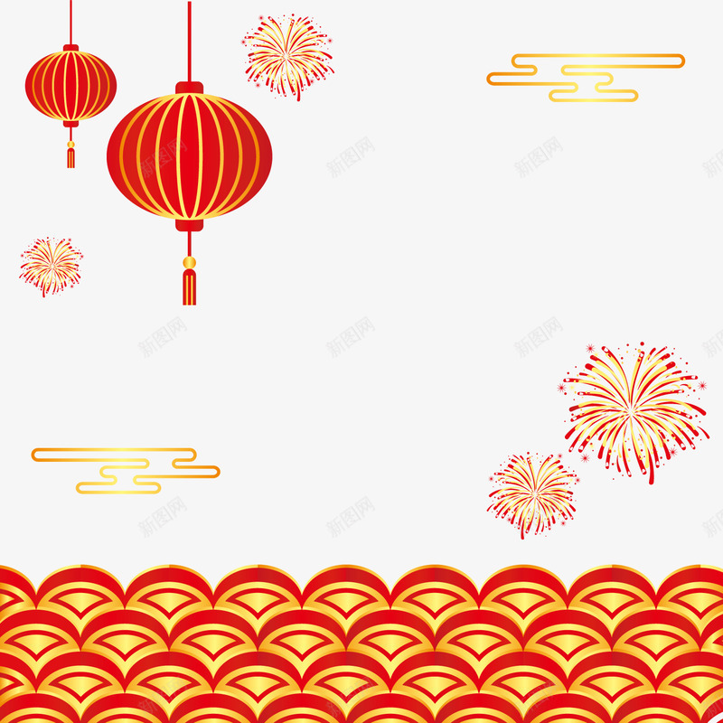 新年装饰透明png免抠素材_88icon https://88icon.com 新年 装饰 透明