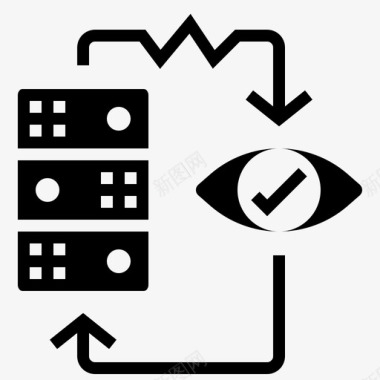 服务器服务器监控维护性能图标