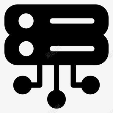 服务器数据库连接internet图标